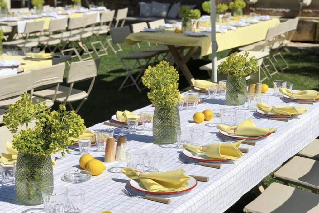 Yellow linen napkin - Image 1