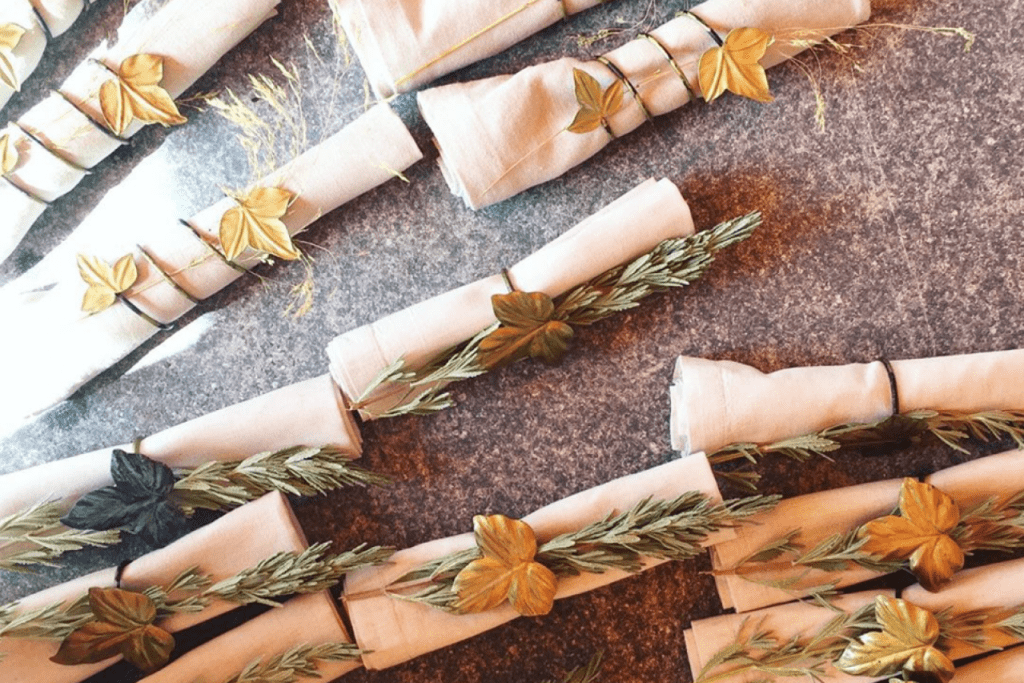 Leaves napkin rings - Image 3
